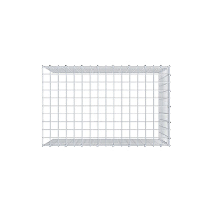 Mounted gabion type 4 80 cm x 50 cm x 50 cm (L x H x D), mesh size 5 cm x 5 cm, C-ring