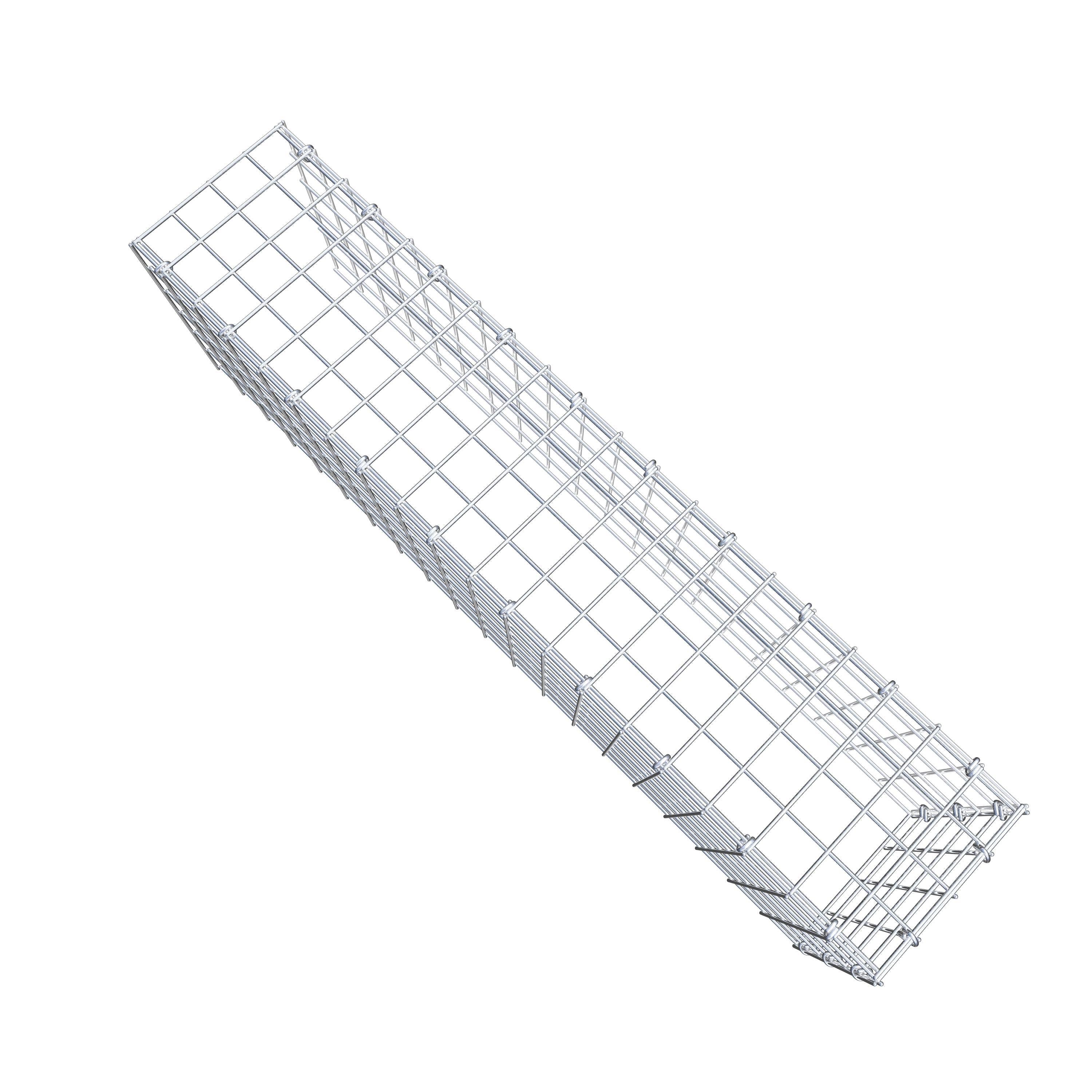 Anbaugabione Typ 4 100 cm x 30 cm x 20 cm (L x H x T), Maschenweite 5 cm x 5 cm, C-Ring