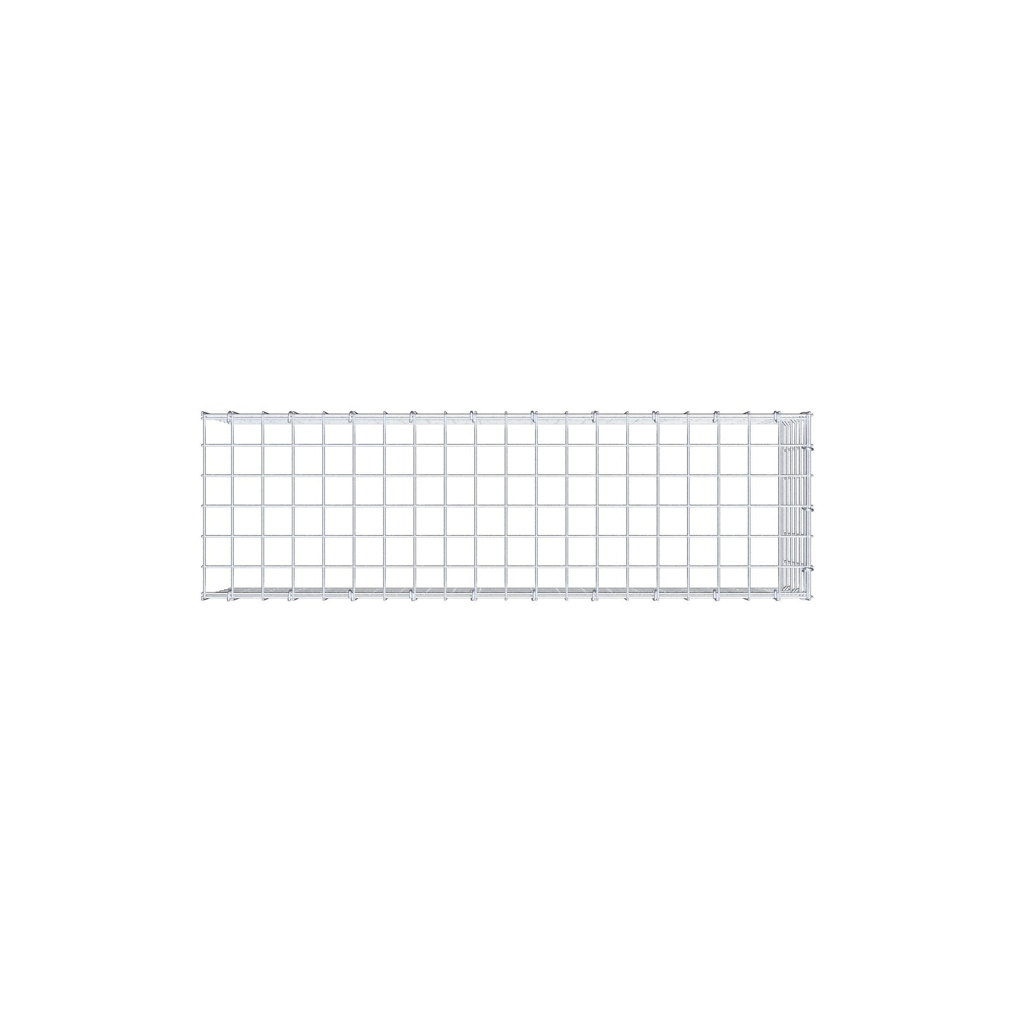 Monteret gabion type 4 100 cm x 30 cm x 30 cm (L x H x D), maskestørrelse 5 cm x 5 cm, C-ring