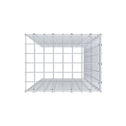 Monteret gabion type 4 100 cm x 40 cm x 30 cm (L x H x D), maskestørrelse 5 cm x 5 cm, C-ring