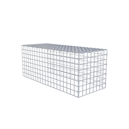 Gabbione aggiuntivo tipo 4 100 cm x 40 cm x 40 cm (L x H x P), maglia 5 cm x 5 cm, anello a C