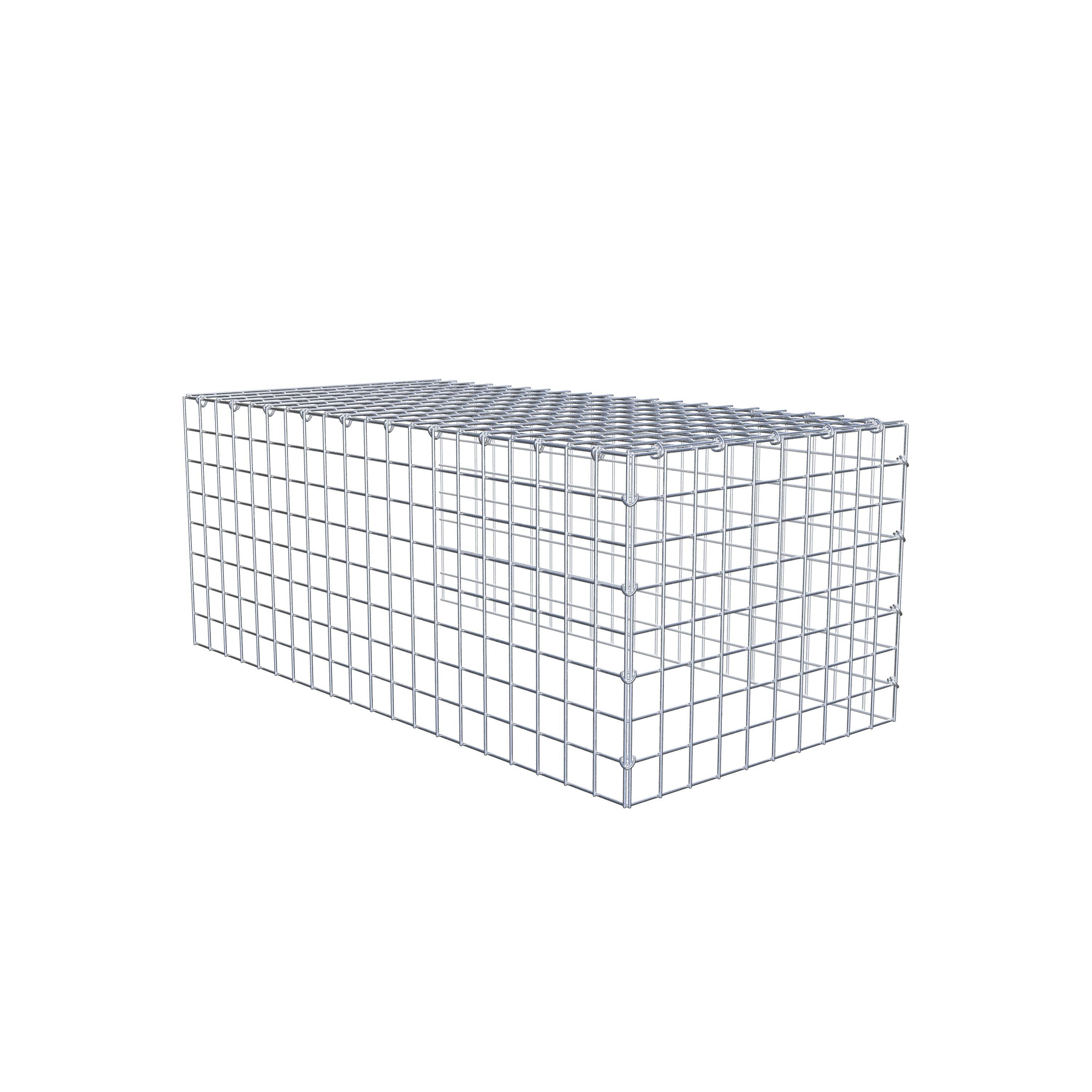 Anbaugabione Typ 4 100 cm x 40 cm x 50 cm (L x H x T), Maschenweite 5 cm x 5 cm, C-Ring