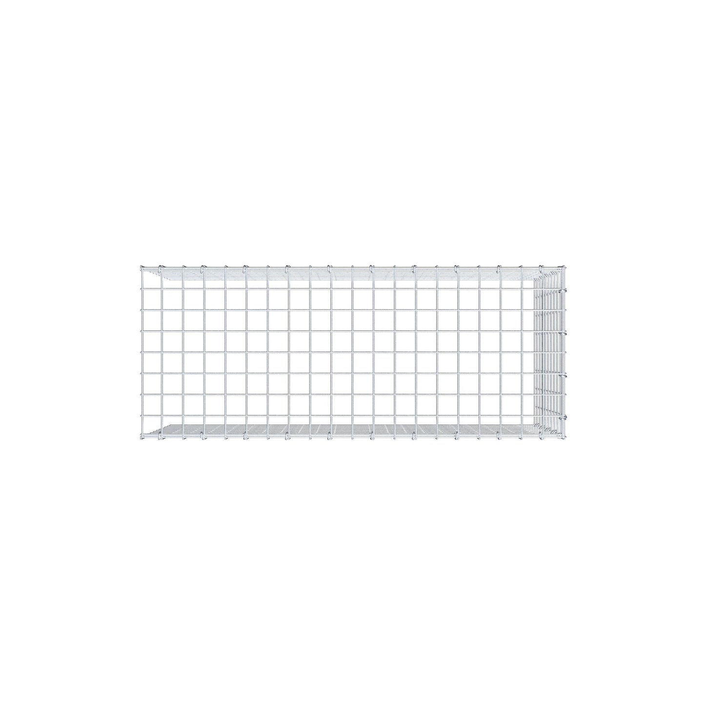 Anbaugabione Typ 4 100 cm x 50 cm x 40 cm (L x H x T), Maschenweite 5 cm x 5 cm, C-Ring