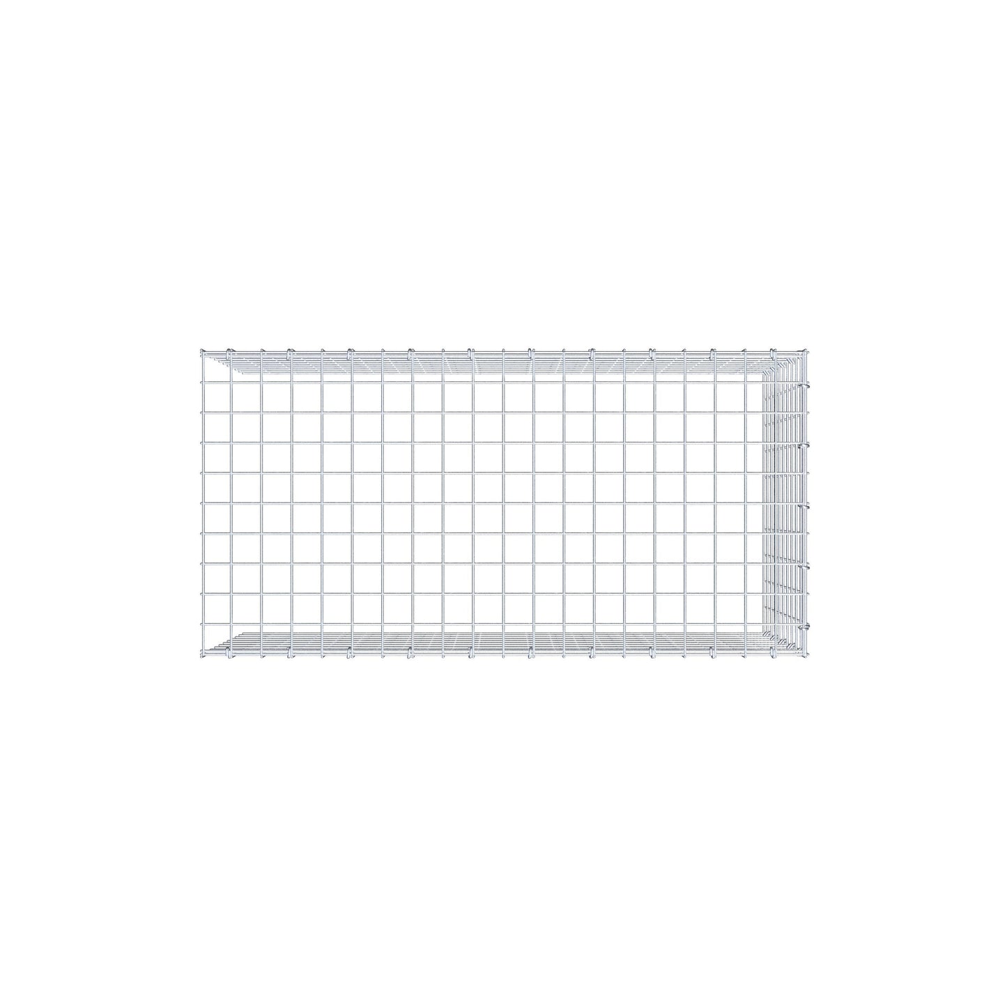 Anbaugabione Typ 4 100 cm x 50 cm x 50 cm (L x H x T), Maschenweite 5 cm x 5 cm, C-Ring