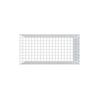 Extra gabion typ 4 100 cm x 80 cm x 50 cm (L x H x D), maskstorlek 5 cm x 5 cm, C-ring