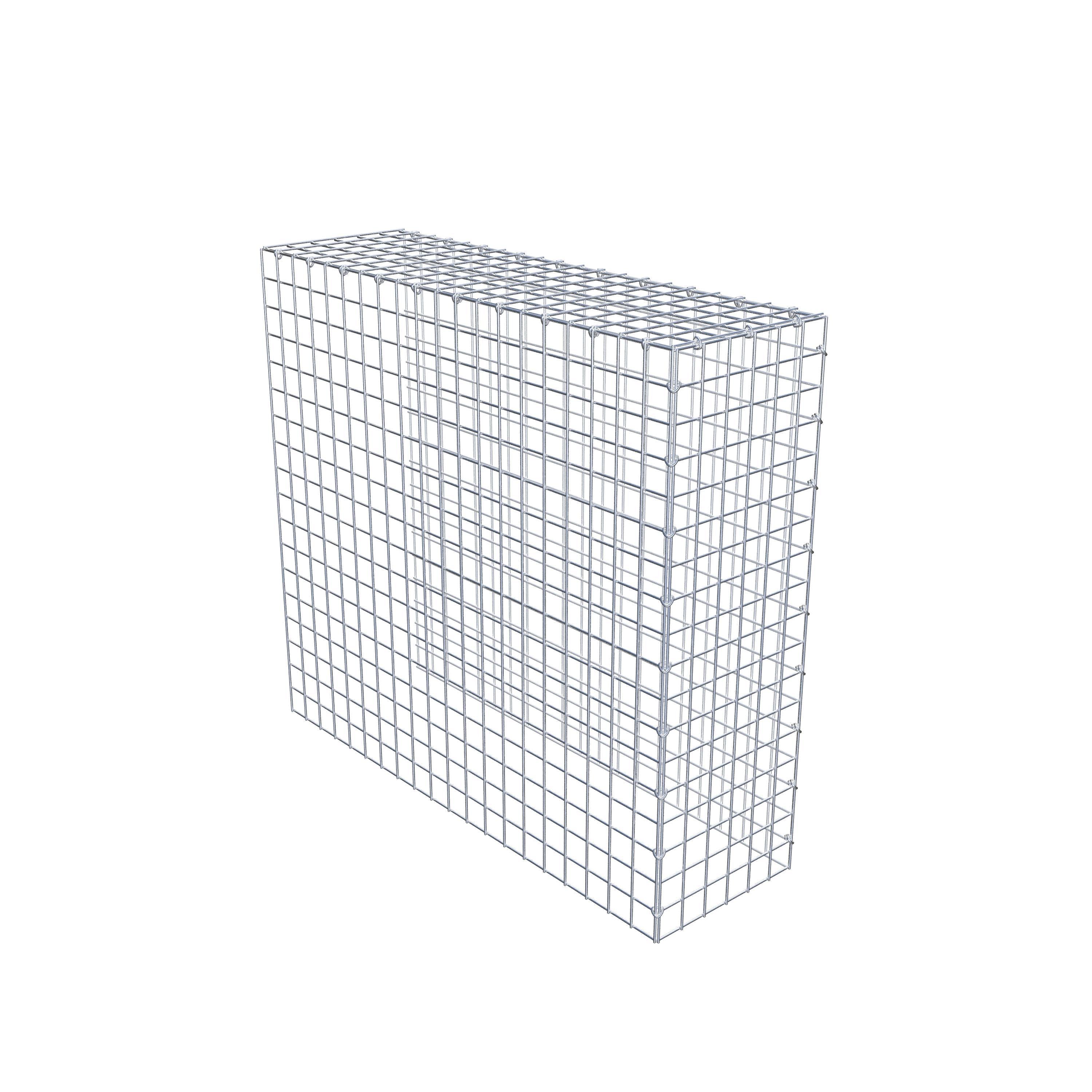 Monteret gabion type 4 100 cm x 90 cm x 30 cm (L x H x D), maskestørrelse 5 cm x 5 cm, C-ring