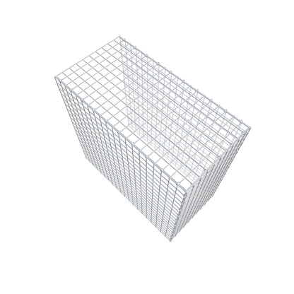 Gabbione aggiuntivo tipo 4 100 cm x 100 cm x 50 cm (L x H x P), maglia 5 cm x 5 cm, anello a C
