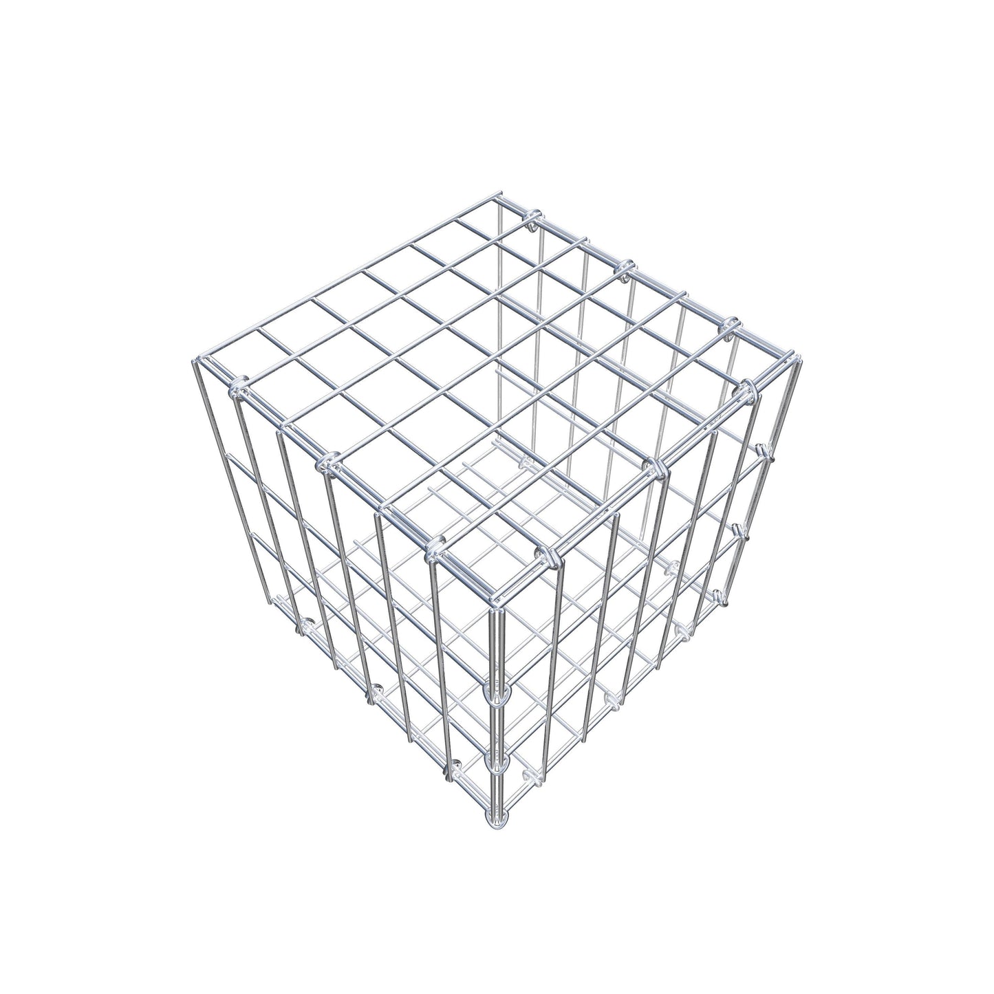 Gabião tipo 2 30 cm x 30 cm x 30 cm, malhagem 5 cm x 10 cm, anel C