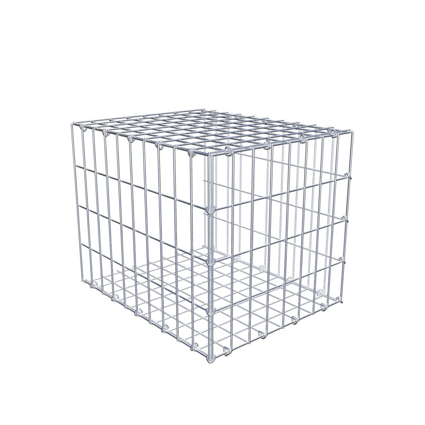 Monteret gabion type 2 50 cm x 40 cm x 40 cm, maskestørrelse 5 cm x 10 cm, C-ring