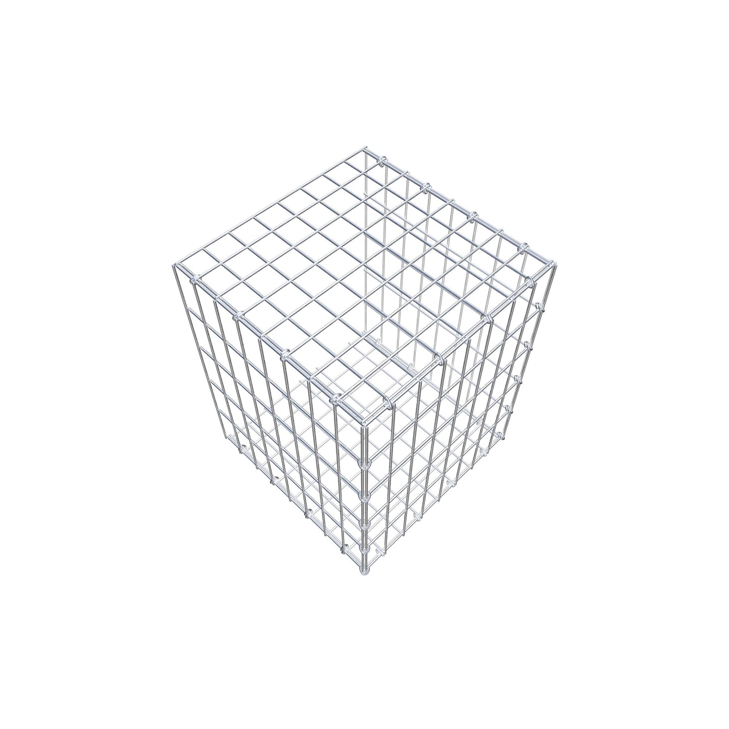 Monteret gabion type 2 50 cm x 40 cm x 40 cm, maskestørrelse 5 cm x 10 cm, C-ring