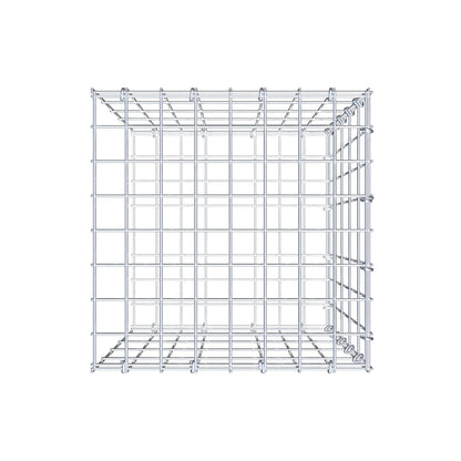 Monteret gabion type 2 50 cm x 40 cm x 40 cm, maskestørrelse 5 cm x 10 cm, C-ring
