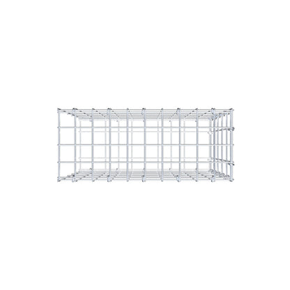 Mounted gabion type 2 50 cm x 50 cm x 20 cm, mesh size 5 cm x 10 cm, C-ring