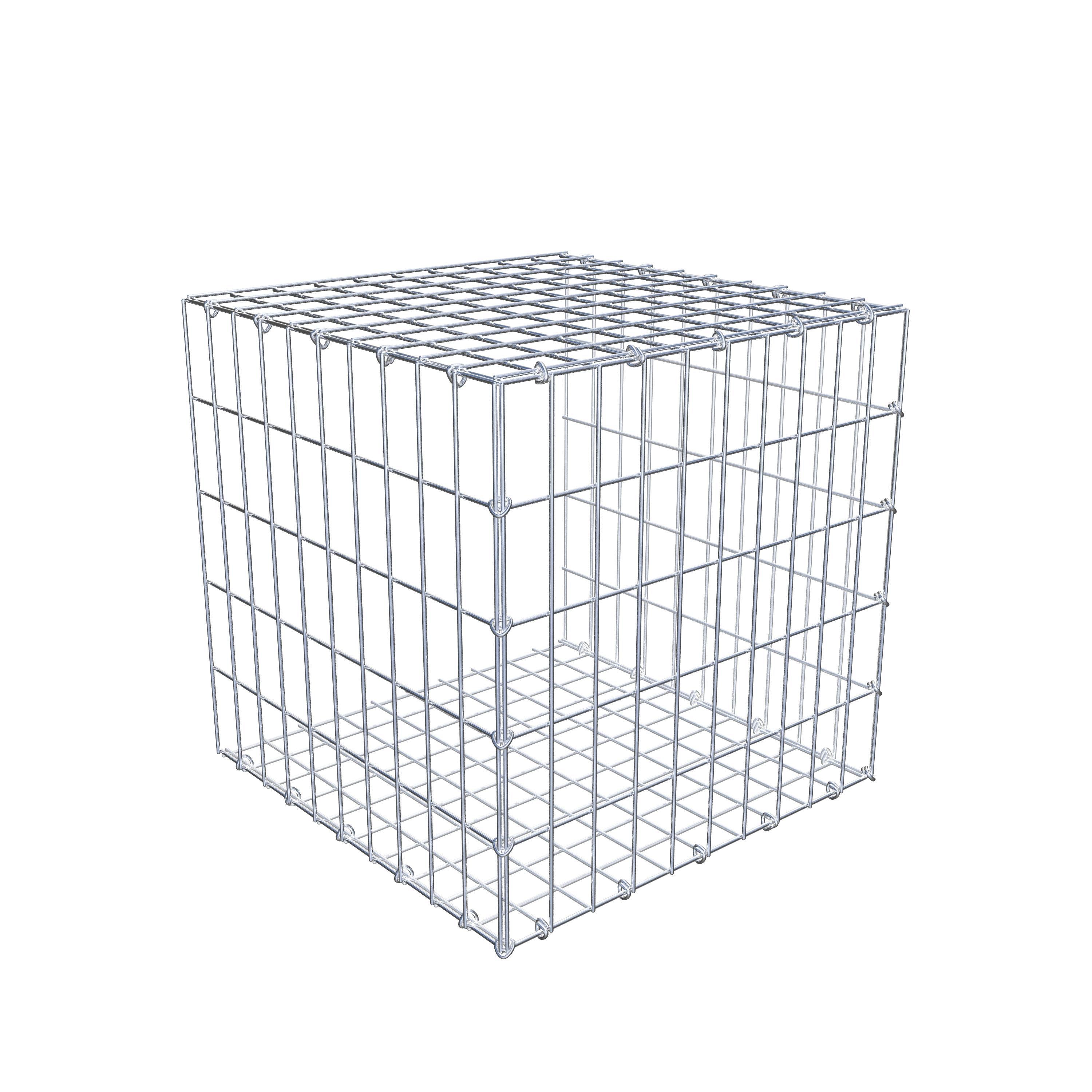 Monteret gabion type 2 50 cm x 50 cm x 50 cm, maskestørrelse 5 cm x 10 cm, C-ring