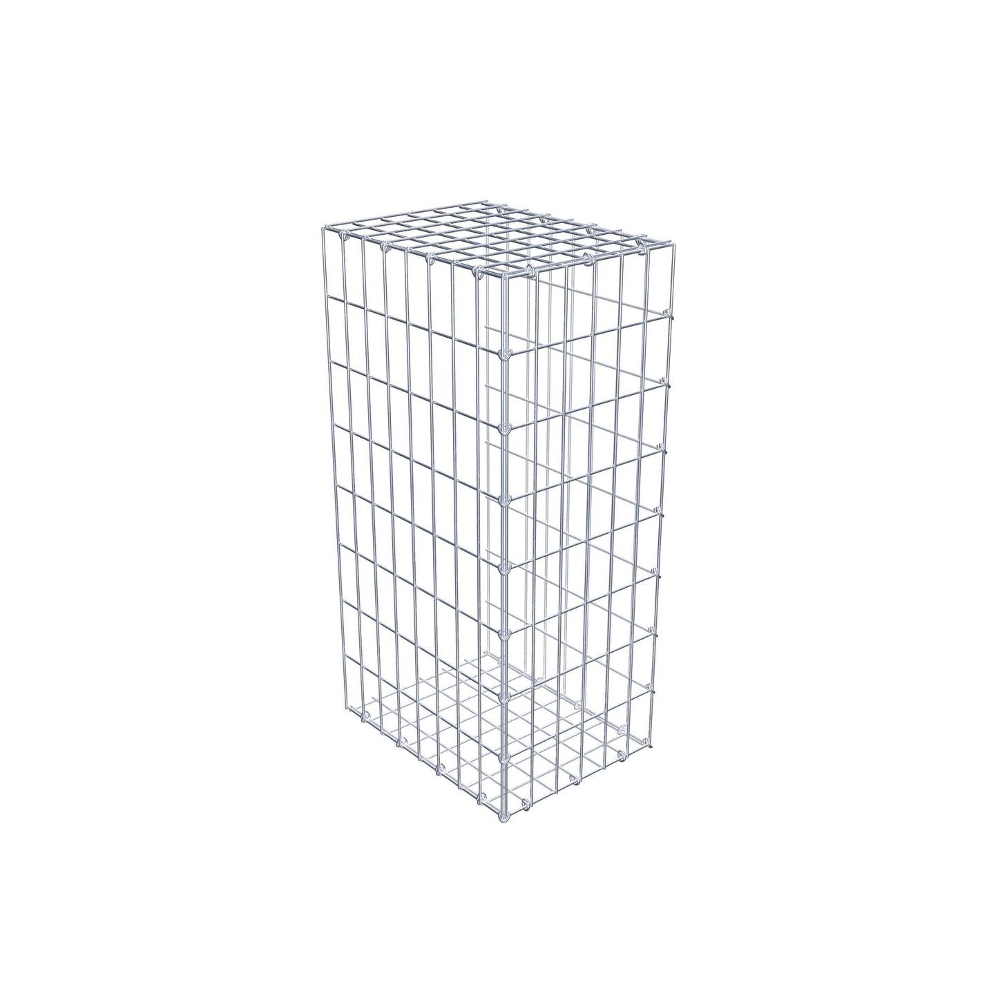 Fourche rapportée type 2 80 cm x 40 cm x 30 cm, mailles 5 cm x 10 cm, anneau en C