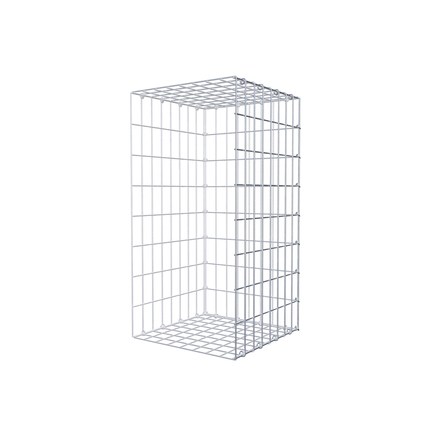 Fourche rapportée type 2 80 cm x 40 cm x 40 cm, mailles 5 cm x 10 cm, anneau en C