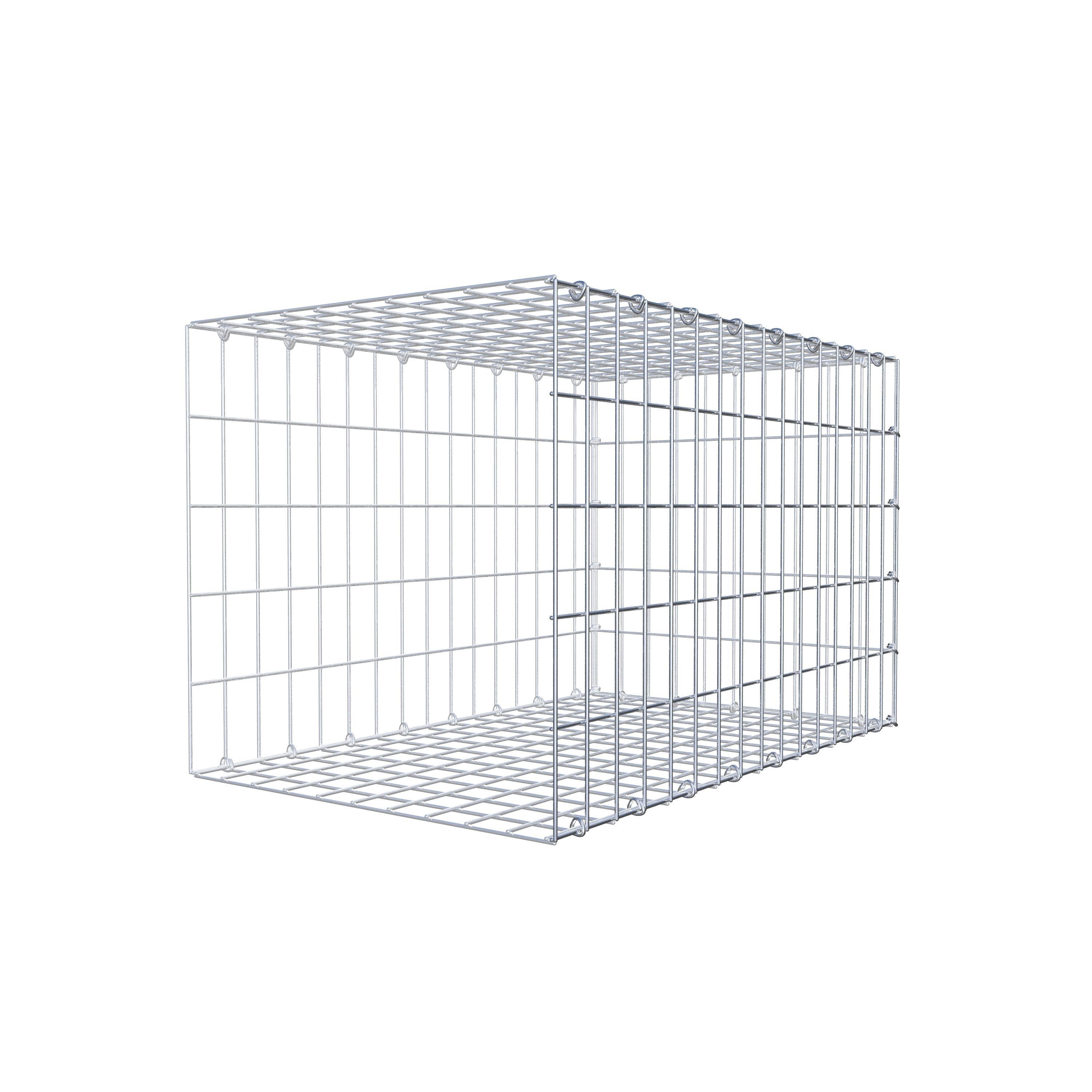 Monteret gabion type 2 80 cm x 50 cm x 50 cm, maskestørrelse 5 cm x 10 cm, C-ring