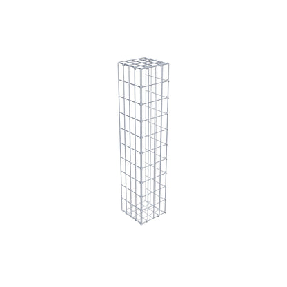 Monteret gabion type 2 100 cm x 20 cm x 20 cm, maskestørrelse 5 cm x 10 cm, C-ring