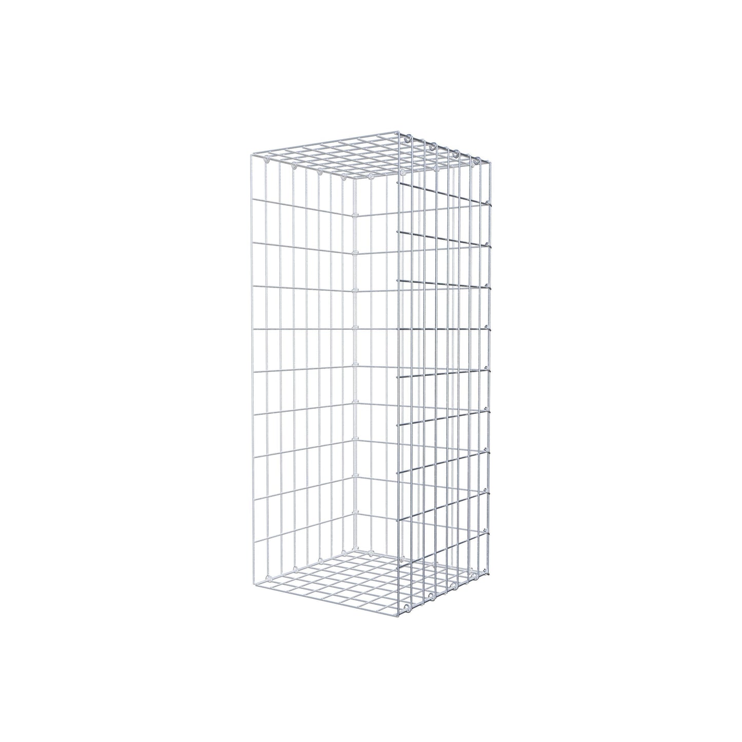 Monteret gabion type 2 100 cm x 40 cm x 40 cm, maskestørrelse 5 cm x 10 cm, C-ring