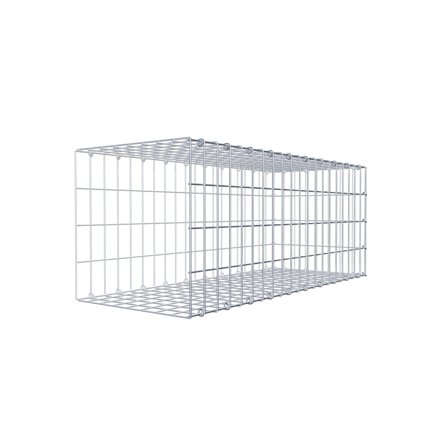 Monteret gabion type 2 100 cm x 40 cm x 40 cm, maskestørrelse 5 cm x 10 cm, C-ring