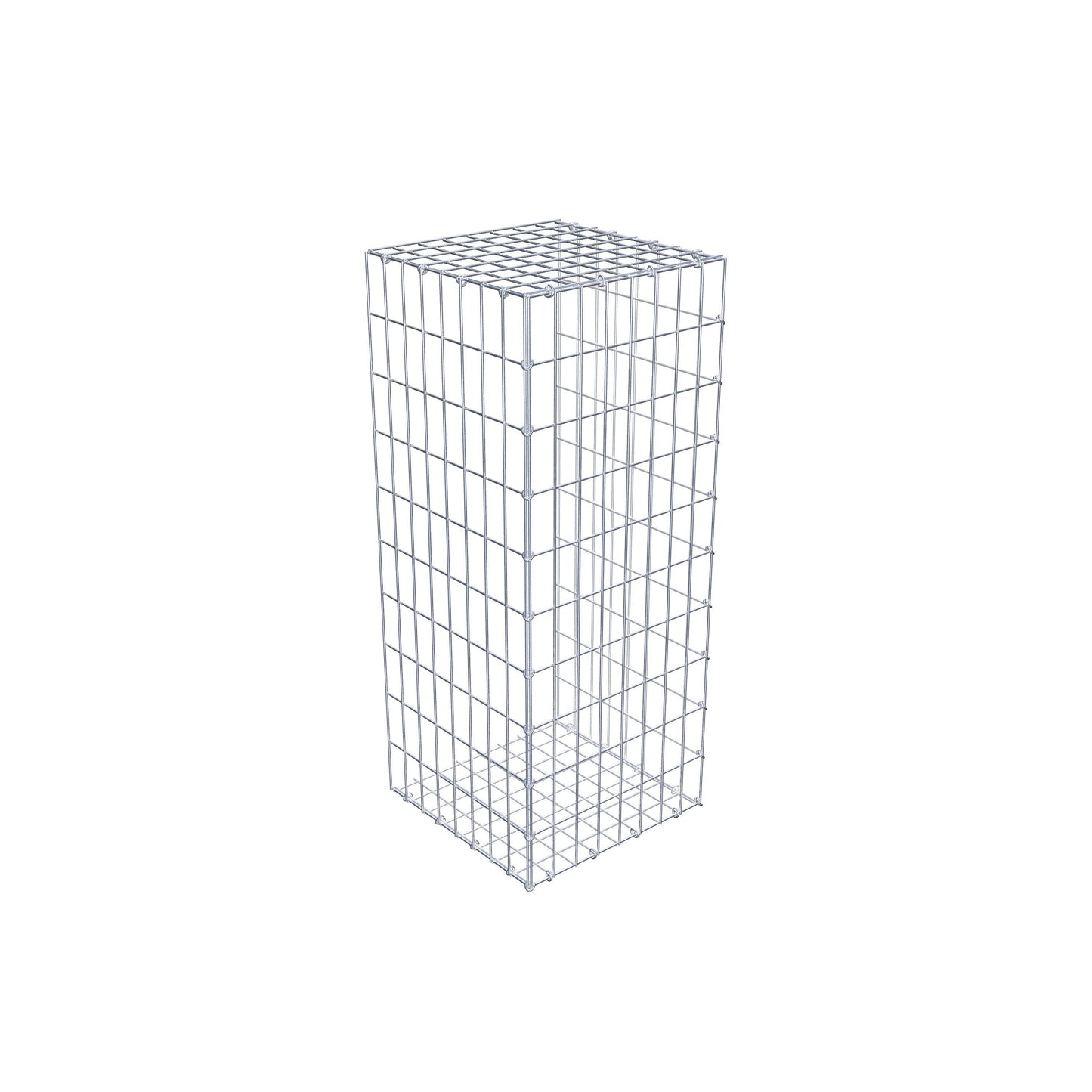 Monteret gabion type 2 100 cm x 40 cm x 40 cm, maskestørrelse 5 cm x 10 cm, C-ring
