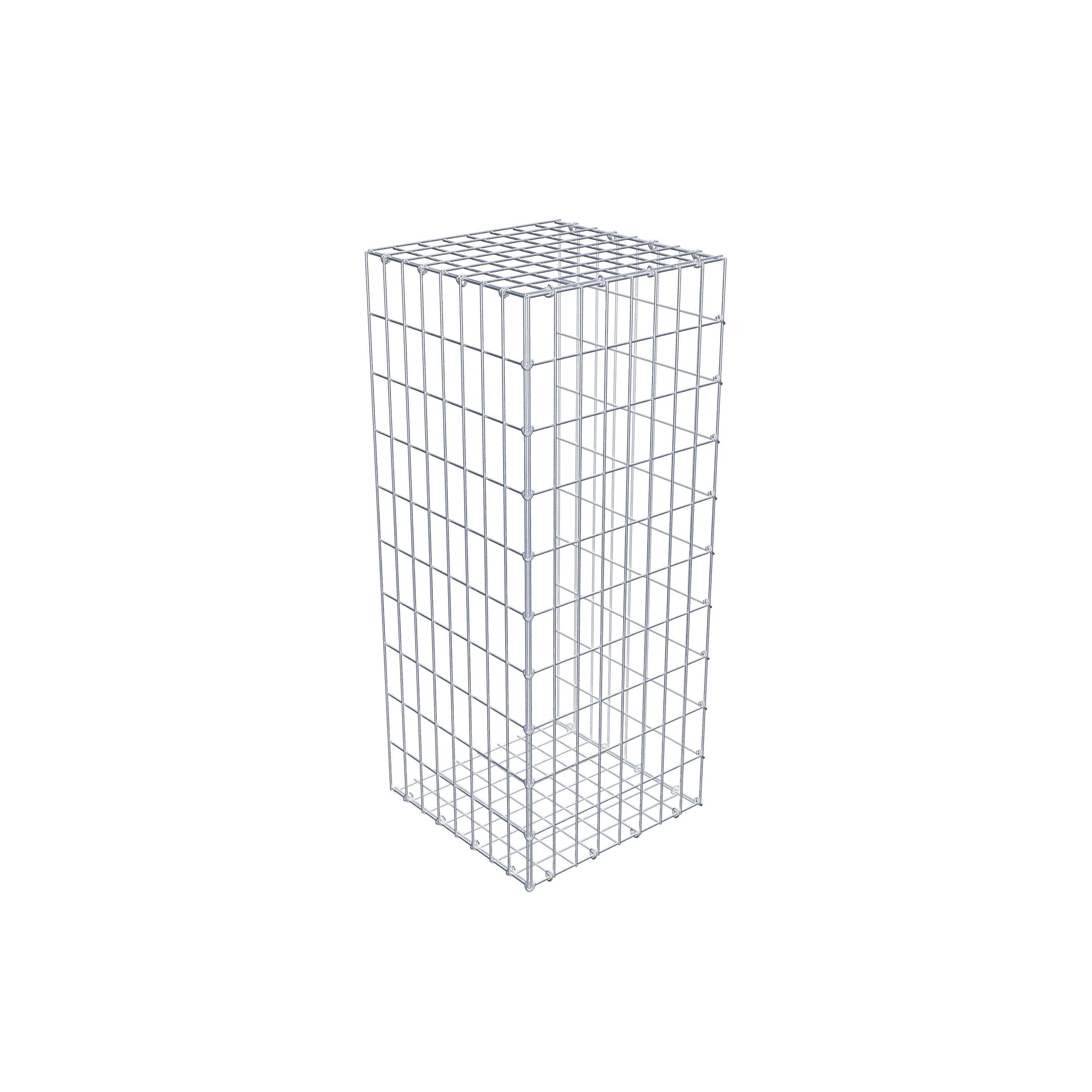 Mounted gabion type 2 100 cm x 40 cm x 40 cm, mesh size 5 cm x 10 cm, C-ring