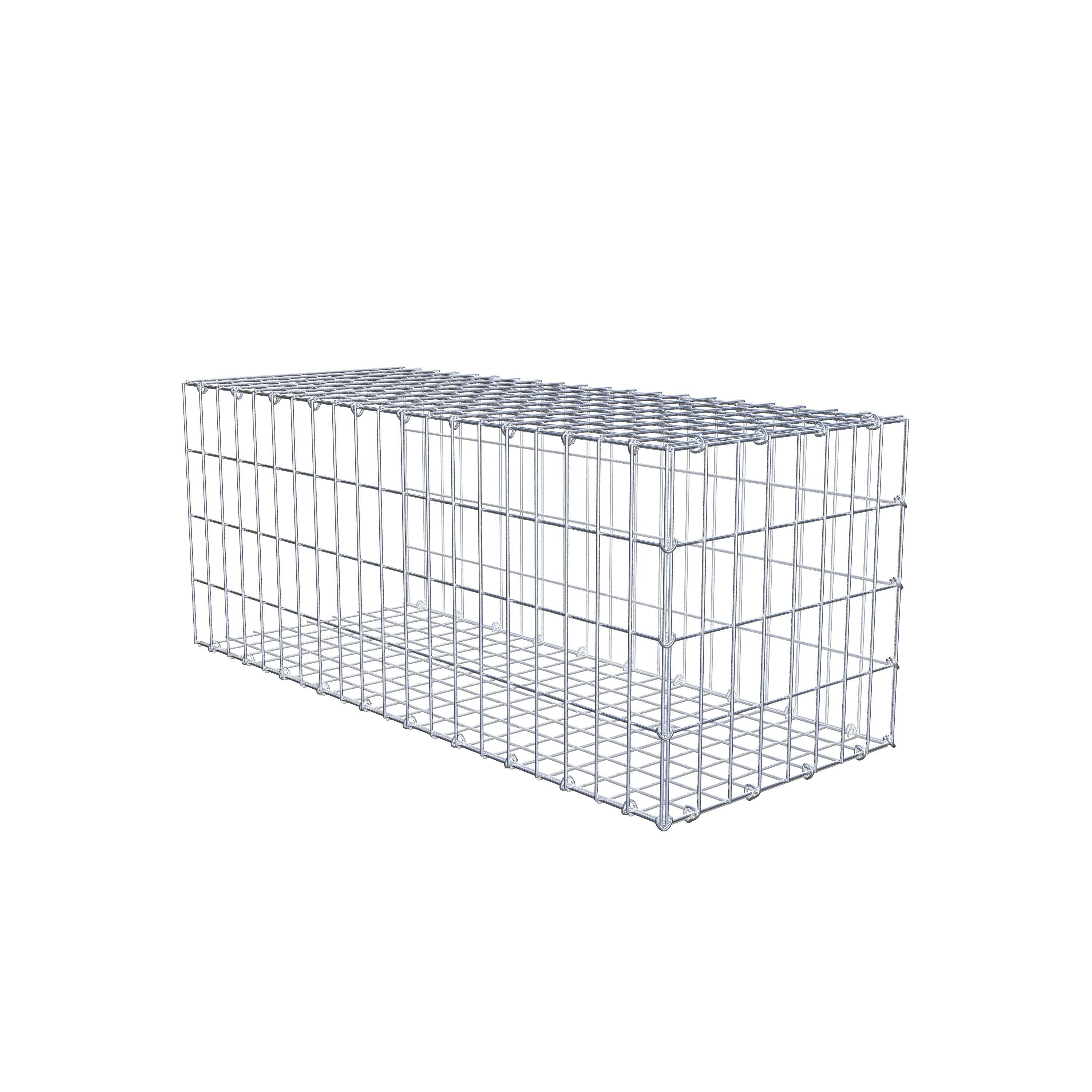 Mounted gabion type 2 100 cm x 40 cm x 40 cm, mesh size 5 cm x 10 cm, C-ring