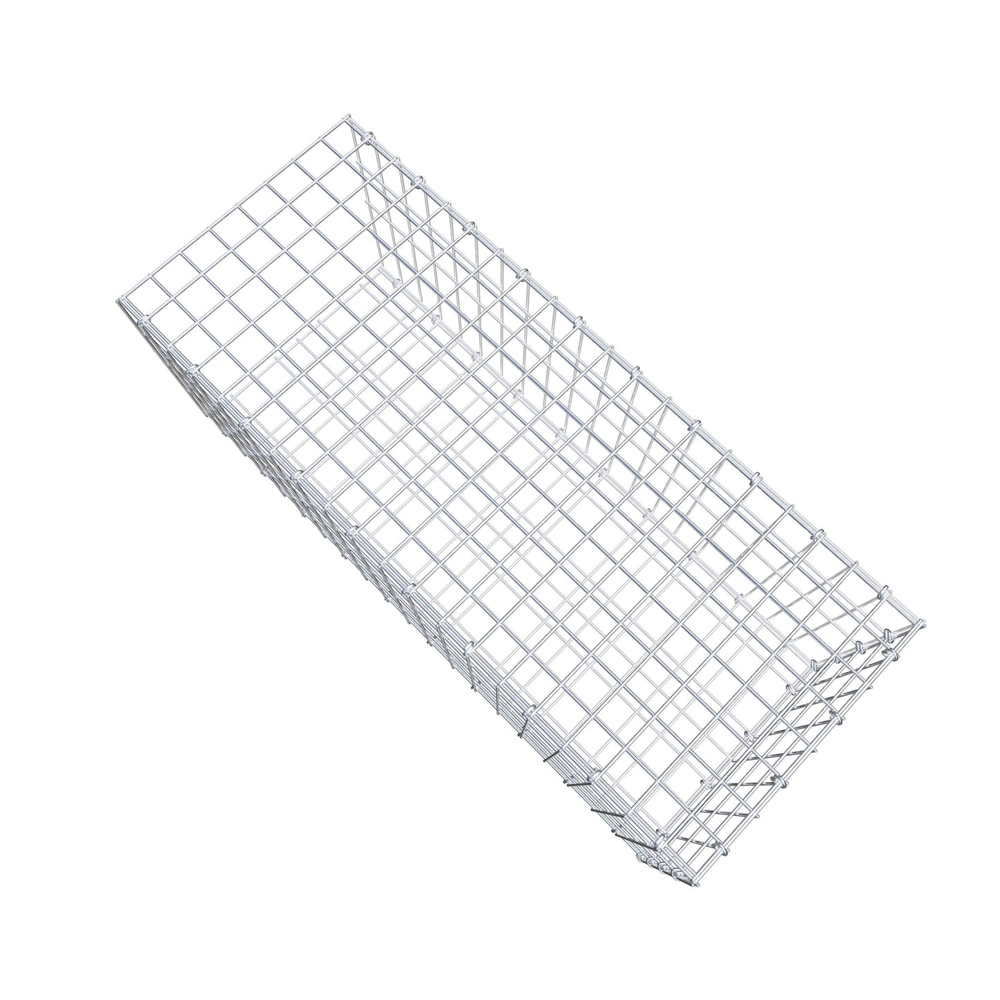 Monteret gabion type 2 100 cm x 40 cm x 40 cm, maskestørrelse 5 cm x 10 cm, C-ring