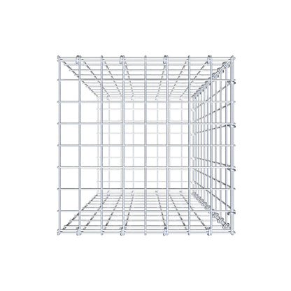 Monteret gabion type 2 100 cm x 40 cm x 40 cm, maskestørrelse 5 cm x 10 cm, C-ring
