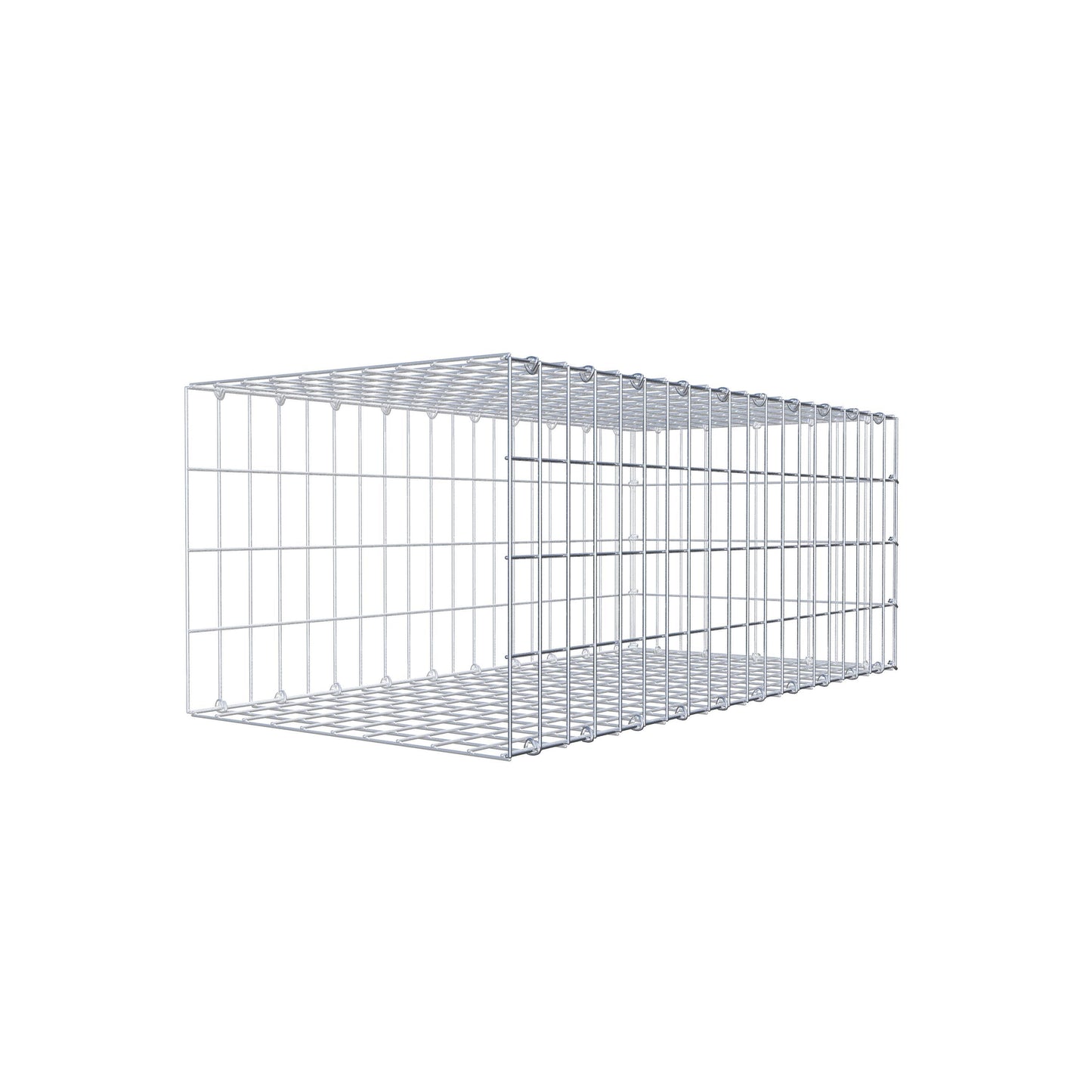 Fourche rapportée type 2 100 cm x 40 cm x 50 cm, mailles 5 cm x 10 cm, anneau en C