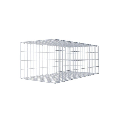 Fourche rapportée type 2 100 cm x 40 cm x 50 cm, mailles 5 cm x 10 cm, anneau en C