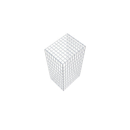 Fourche rapportée type 2 100 cm x 40 cm x 50 cm, mailles 5 cm x 10 cm, anneau en C