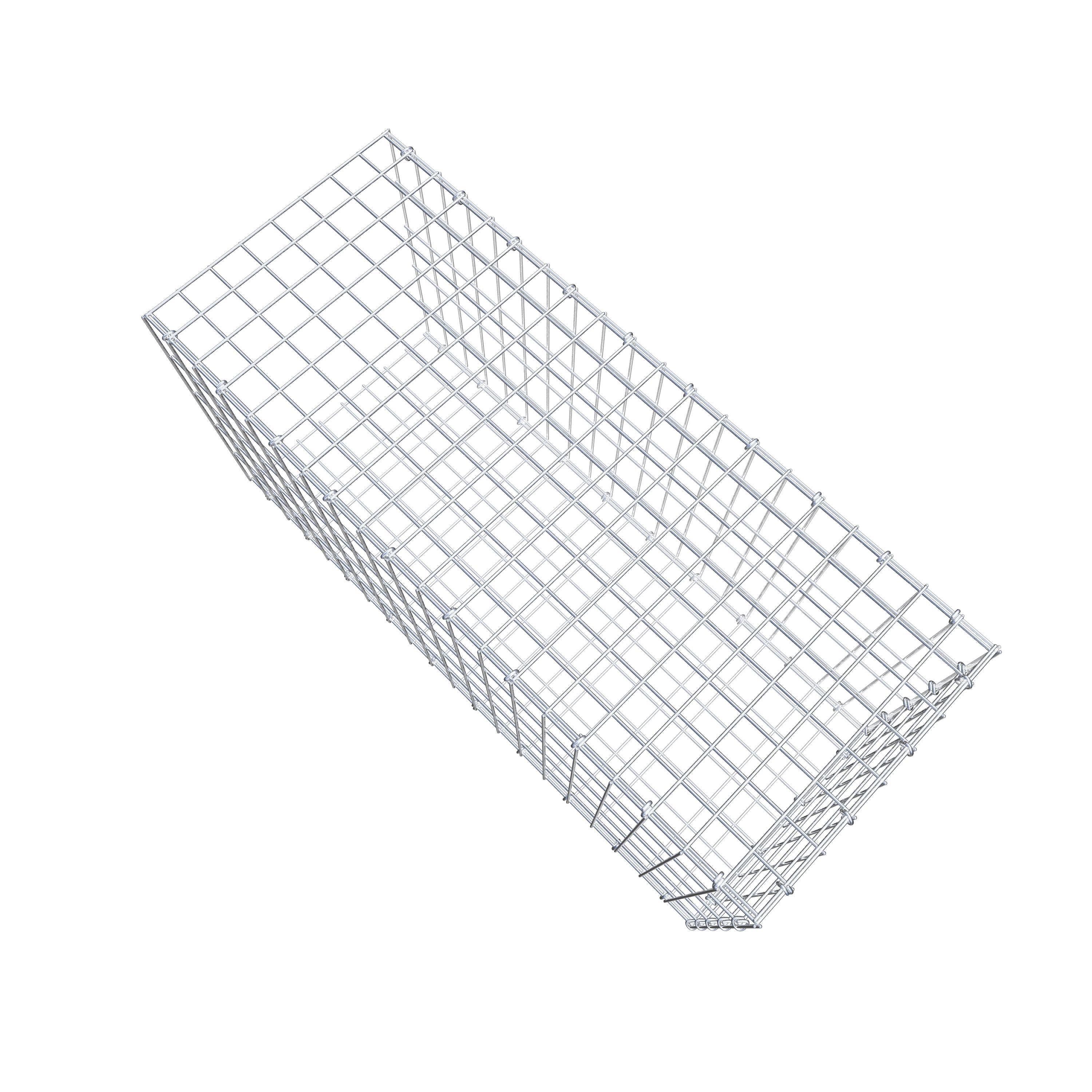 Monteret gabion type 2 100 cm x 50 cm x 40 cm, maskestørrelse 5 cm x 10 cm, C-ring