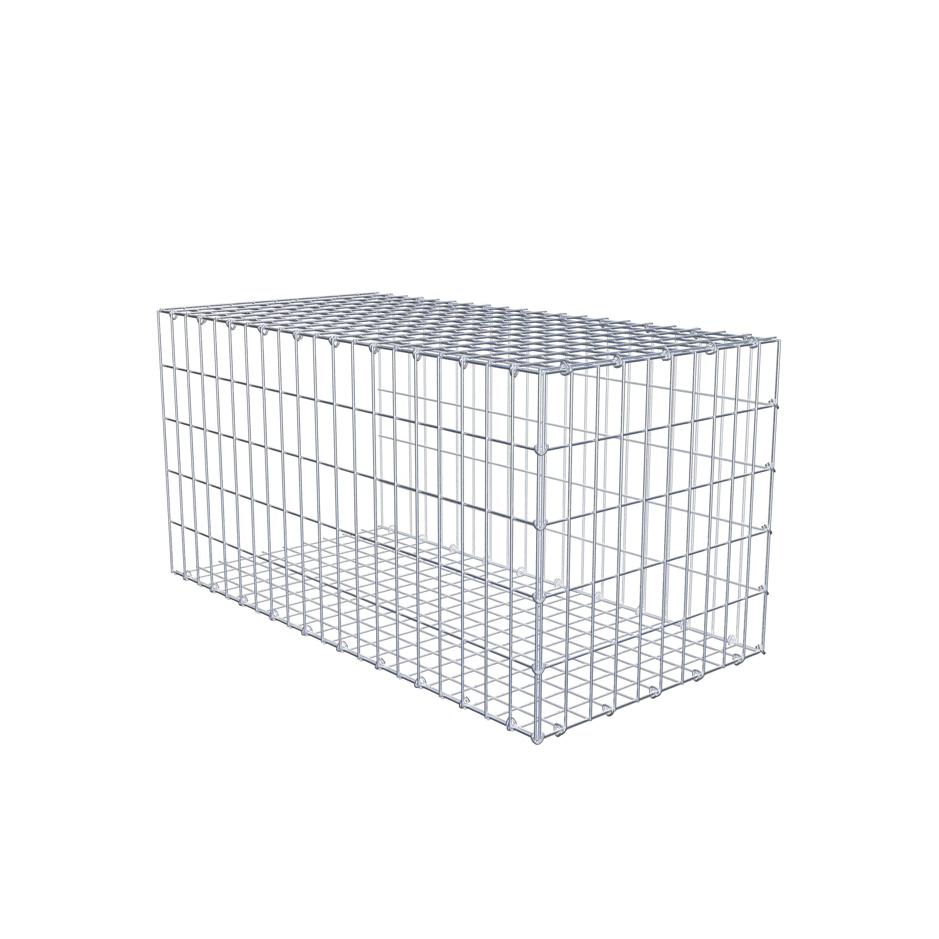 Monteret gabion type 2 100 cm x 50 cm x 50 cm, maskestørrelse 5 cm x 10 cm, C-ring