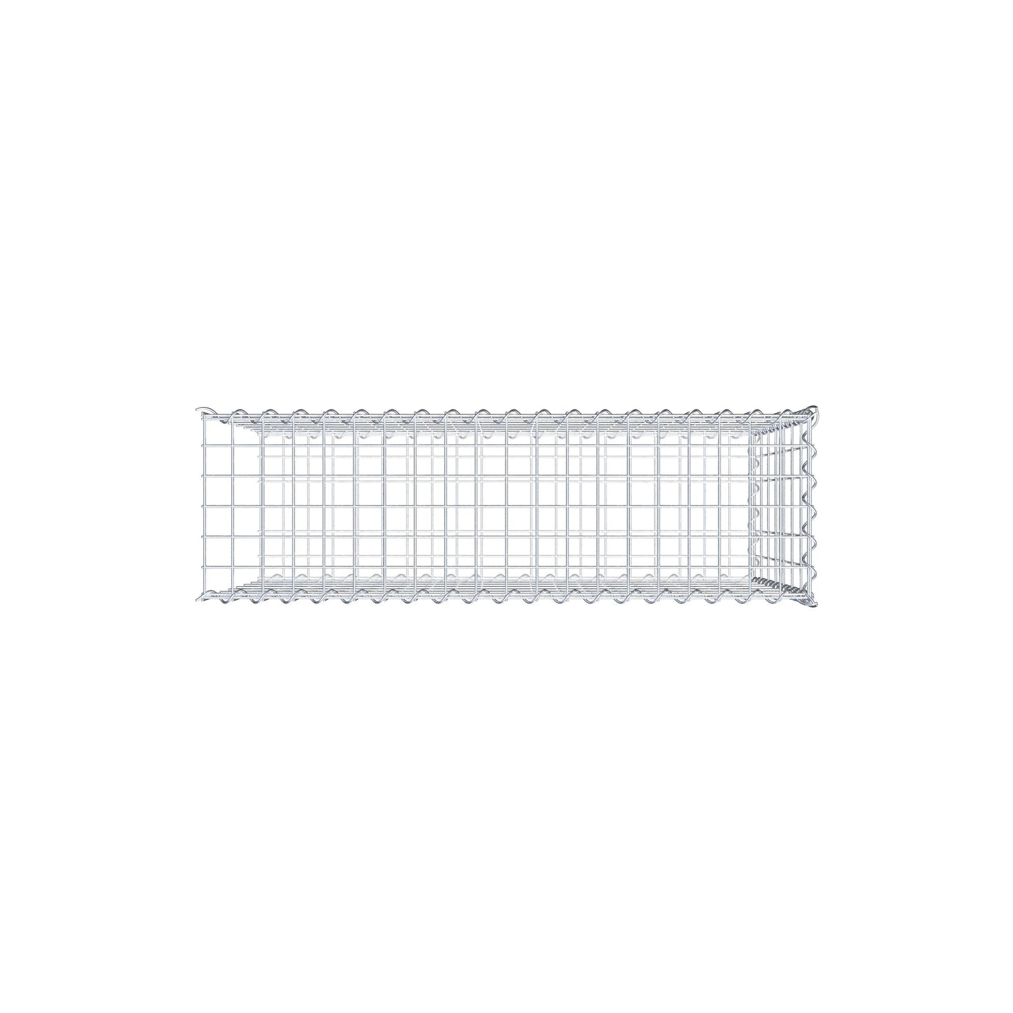 Gabion rapporté type 2 100 cm x 70 cm x 30 cm (L x H x P), mailles 5 cm x 10 cm, spirale