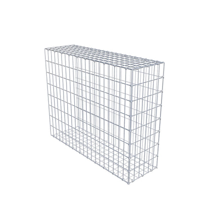 Mounted gabion type 2 100 cm x 80 cm x 30 cm, mesh size 5 cm x 10 cm, C-ring