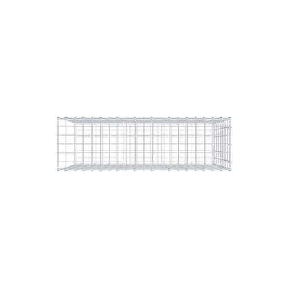 Mounted gabion type 2 100 cm x 80 cm x 30 cm, mesh size 5 cm x 10 cm, C-ring