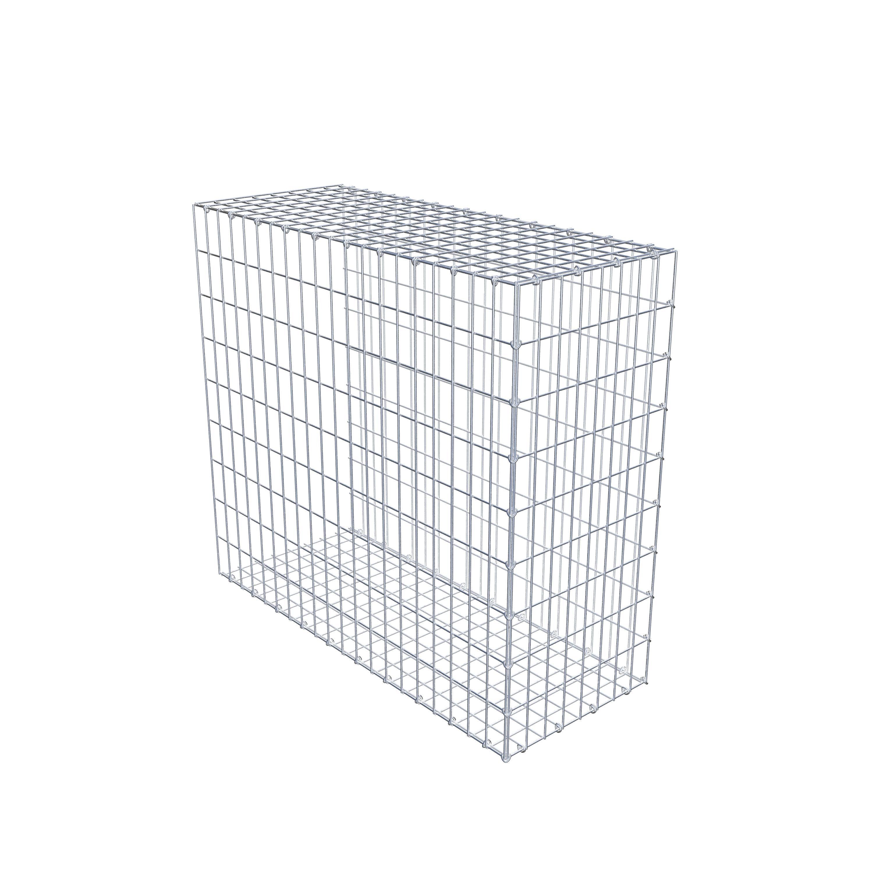 Monteret gabion type 2 100 cm x 90 cm x 40 cm, maskestørrelse 5 cm x 10 cm, C-ring