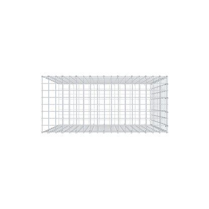 Monteret gabion type 2 100 cm x 90 cm x 40 cm, maskestørrelse 5 cm x 10 cm, C-ring