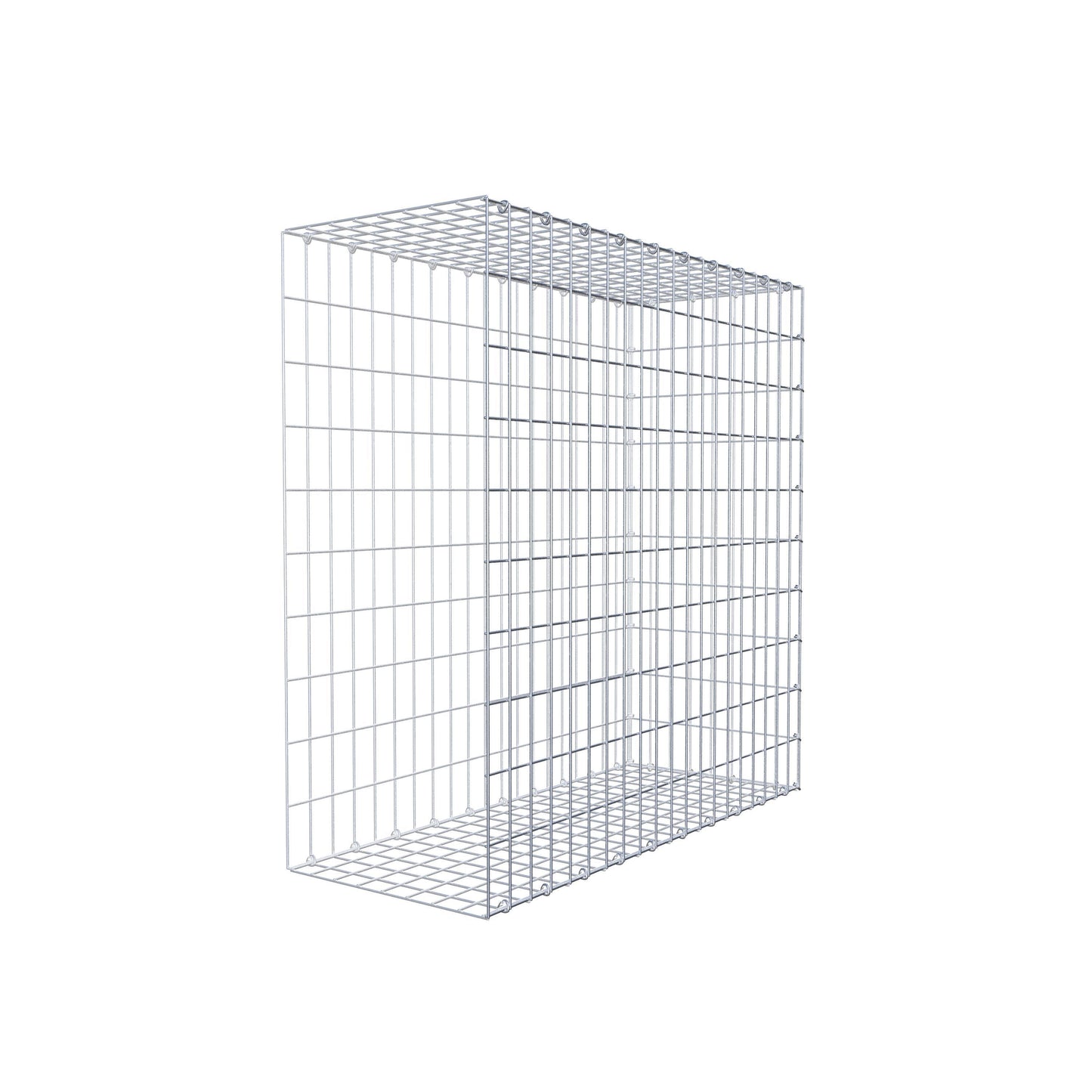 Mounted gabion type 2 100 cm x 100 cm x 40 cm, mesh size 5 cm x 10 cm, C-ring