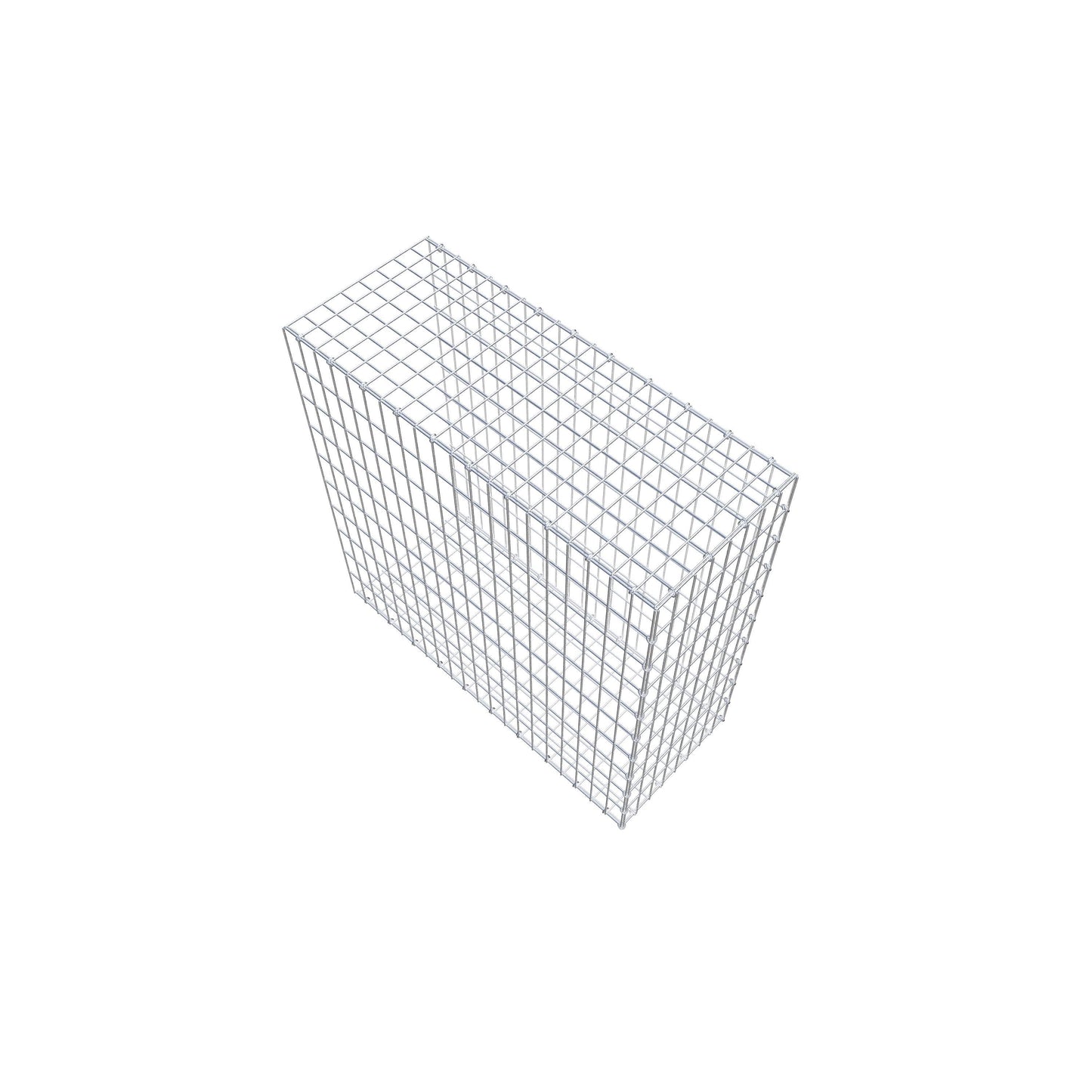 Mounted gabion type 2 100 cm x 100 cm x 40 cm, mesh size 5 cm x 10 cm, C-ring