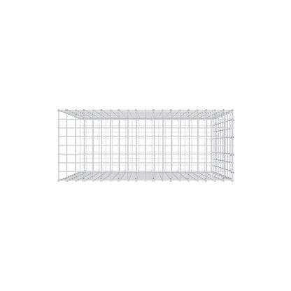 Mounted gabion type 2 100 cm x 100 cm x 40 cm, mesh size 5 cm x 10 cm, C-ring