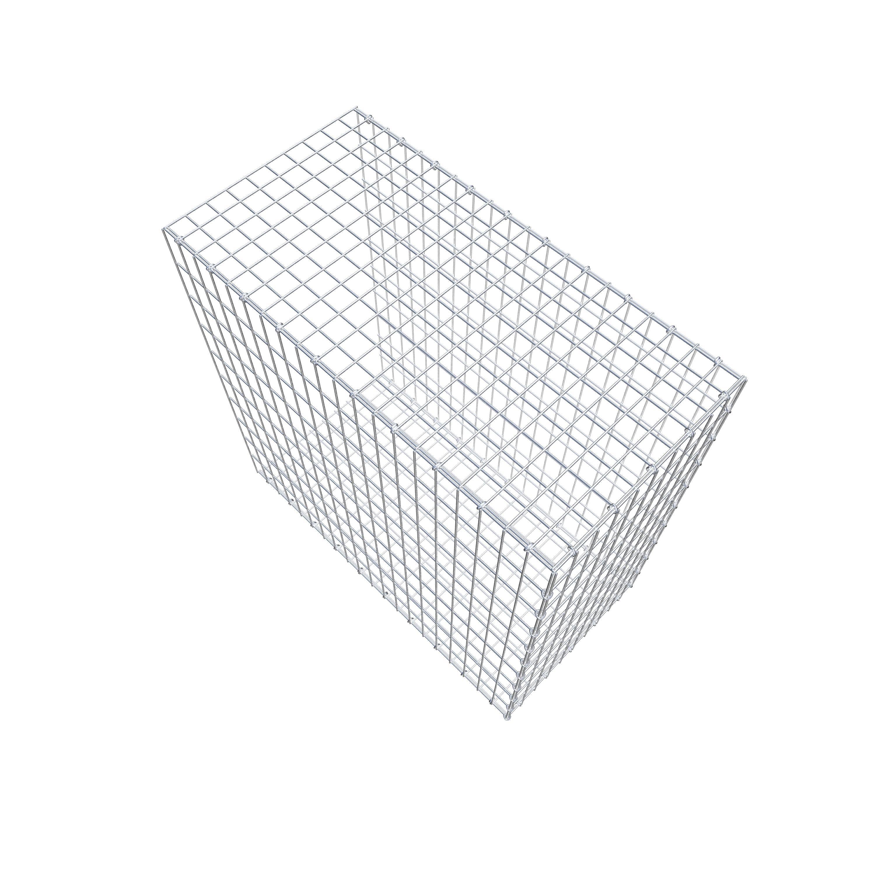 Monteret gabion type 2 100 cm x 100 cm x 50 cm, maskestørrelse 5 cm x 10 cm, C-ring