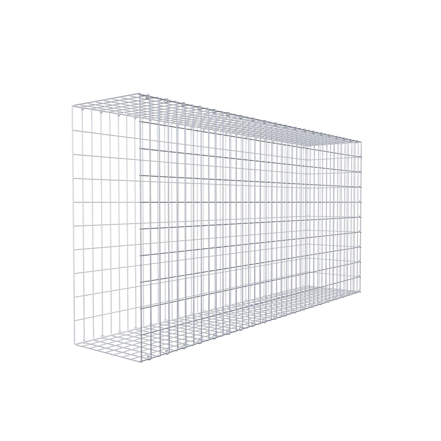 Opzetpaal type 2 200 cm x 100 cm x 40 cm, maaswijdte 5 cm x 10 cm, C-ring