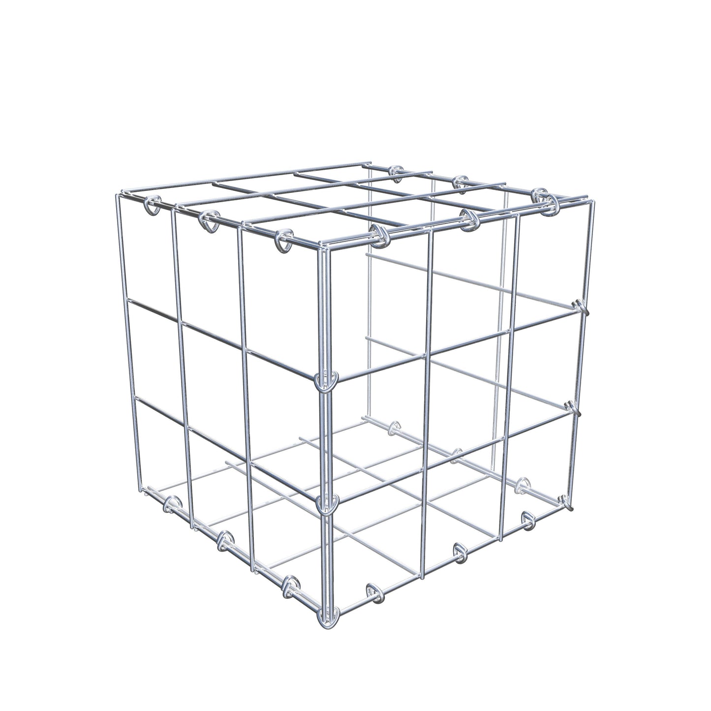 Add-on schanskorf type 2 30 cm x 30 cm x 30 cm (L x H x D), maaswijdte 10 cm x 10 cm, C-ring