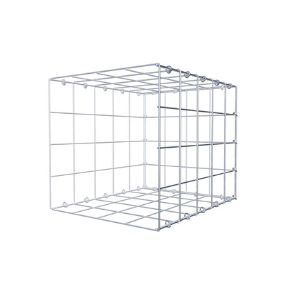 Mounted gabion type 2 50 cm x 40 cm x 40 cm (L x H x D), mesh size 10 cm x 10 cm, C-ring
