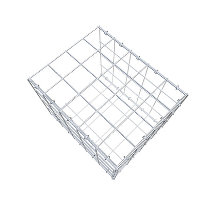 Mounted gabion type 2 50 cm x 40 cm x 40 cm (L x H x D), mesh size 10 cm x 10 cm, C-ring