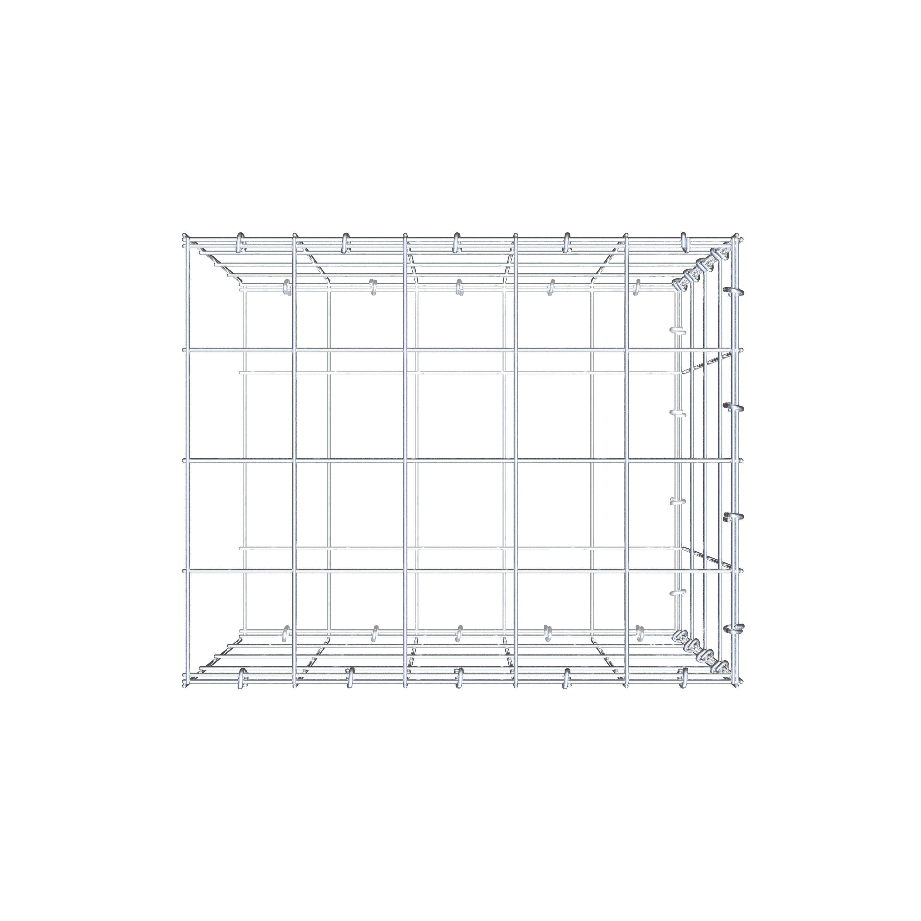 Toegevoegde pool type 2 50 cm x 40 cm x 40 cm (L x H x D), maaswijdte 10 cm x 10 cm, C-ring