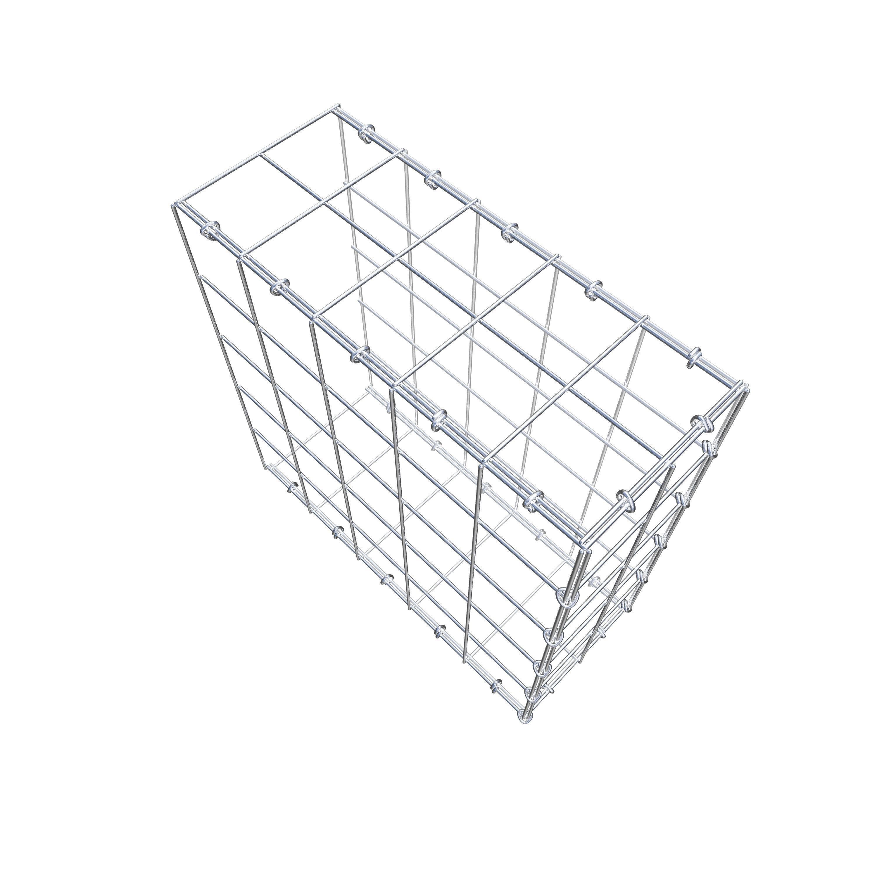 Gabião Tipo 2 50 cm x 50 cm x 20 cm (C x A x P), malhagem 10 cm x 10 cm, anel C