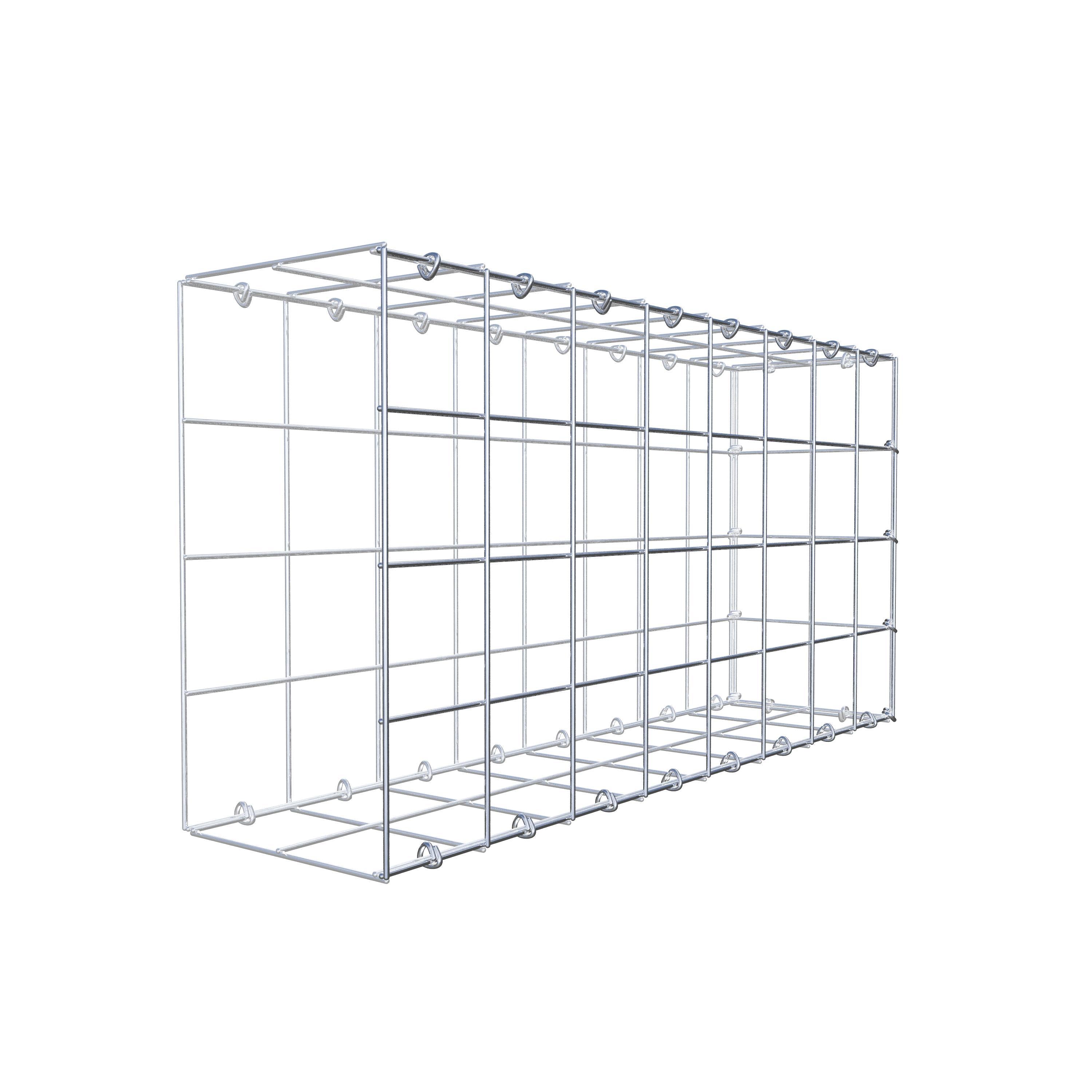 Fourche rapportée type 2 80 cm x 40 cm x 20 cm (L x H x P), mailles 10 cm x 10 cm, anneau C