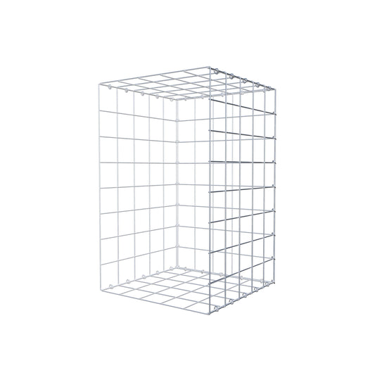 Gabião tipo 2 80 cm x 50 cm x 50 cm (C x A x P), malhagem 10 cm x 10 cm, anel C